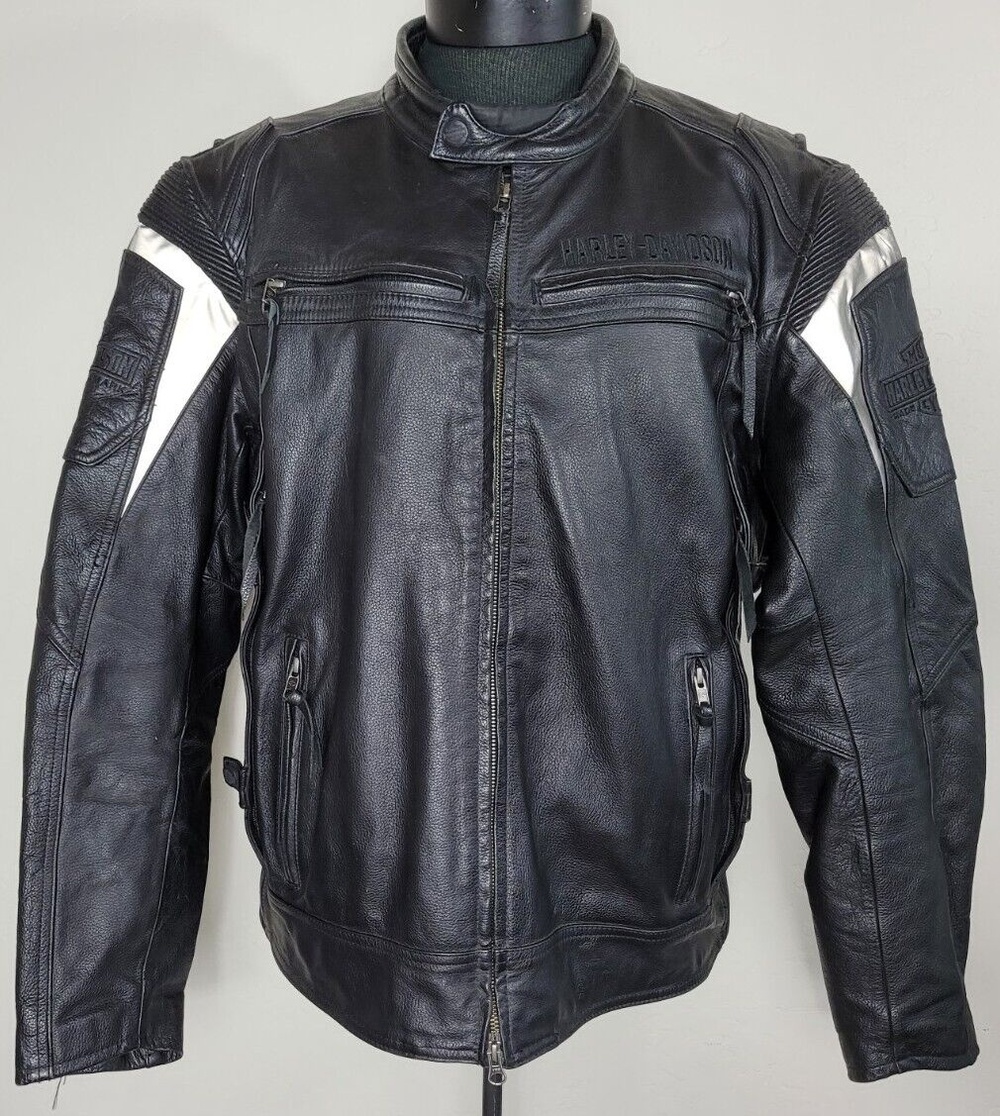 Harley-Davidson Riding Gear Leather Jacket Rivage Sz XL 97008-14VM